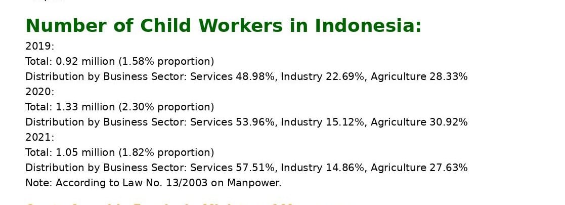 Protecting Childhood: Navigating Child Labor Laws in Indonesia's Palm Oil Industry